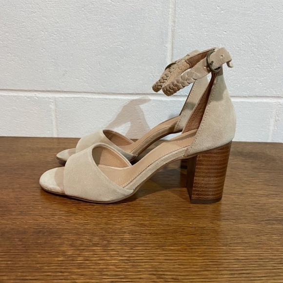 Soludos Women's Hazel Sandals 5.5 Sand Mid Height Heel Wedding Cocktail‎ Travel - Picture 12 of 16
